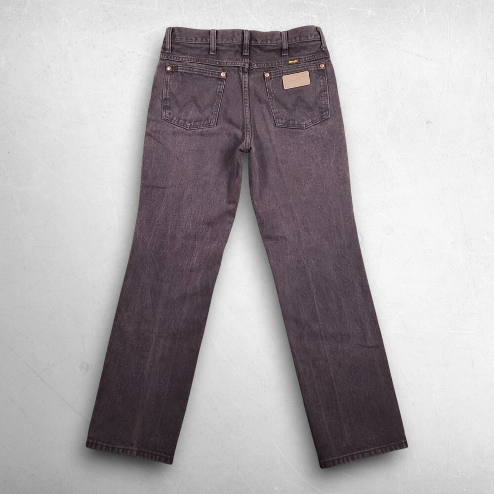 Wrangler 936KCL Cowboy Cut Slim Straight Jeans Men 32 Brown Cotton Western Retro - Picture 2 of 7